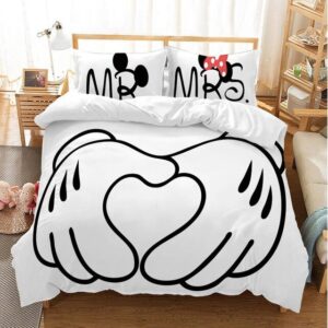 Mickey Minnie Mouse 230 Duvet Cover and Pillowcase Set Bedding Set