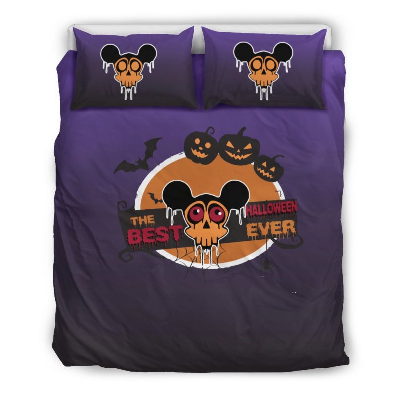 Mickey Skull Halloween Duvet Cover and Pillowcase Set Bedding Set Mickey Skull Halloween Duvet Cover and Pillowcase Set Bedding Set