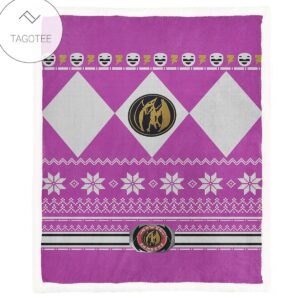 Mighty Morphin Power Ranger Pink Blanket