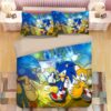 Miles Tails Prower Sonic The Hedgehog Game Duver Duvet Cover and Pillowcase Set Bedding Set