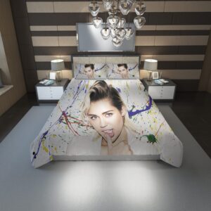 Miley Cyrus Hd Duvet Cover and Pillowcase Set Bedding Set 1195 scaled 1