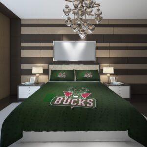 Milwaukee Bucks4 NBA Basketball ize Duvet Cover and Pillowcase Set Bedding Set scaled 1