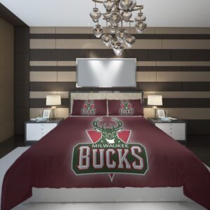 Milwaukee Bucks5 NBA Basketball ize Duvet Cover and Pillowcase Set Bedding Set scaled 1