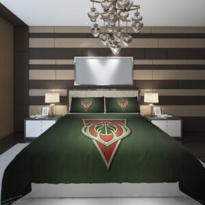 Milwaukee Bucks7 NBA Basketball ize Duvet Cover and Pillowcase Set Bedding Set scaled 1