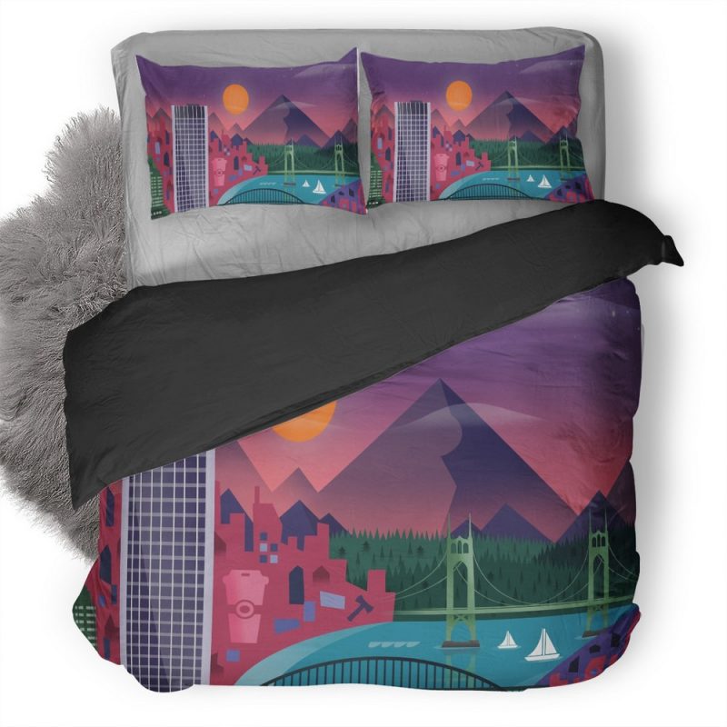 Minimalism City Z9 Duvet Cover and Pillowcase Set Bedding Set Minimalism City Z9 Duvet Cover and Pillowcase Set Bedding Set