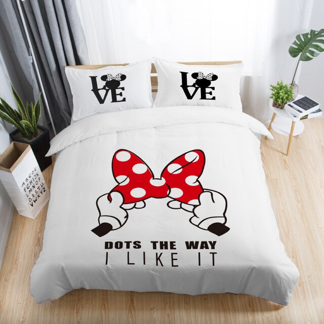 Minnie Mickey Disney 222 Duvet Cover and Pillowcase Set Bedding Set Minnie Mickey Disney 222 Duvet Cover and Pillowcase Set Bedding Set