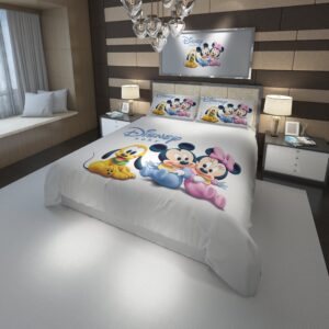 Minnie Mickey Mouse 2 Duvet Cover and Pillowcase Set Bedding Set scaled 1