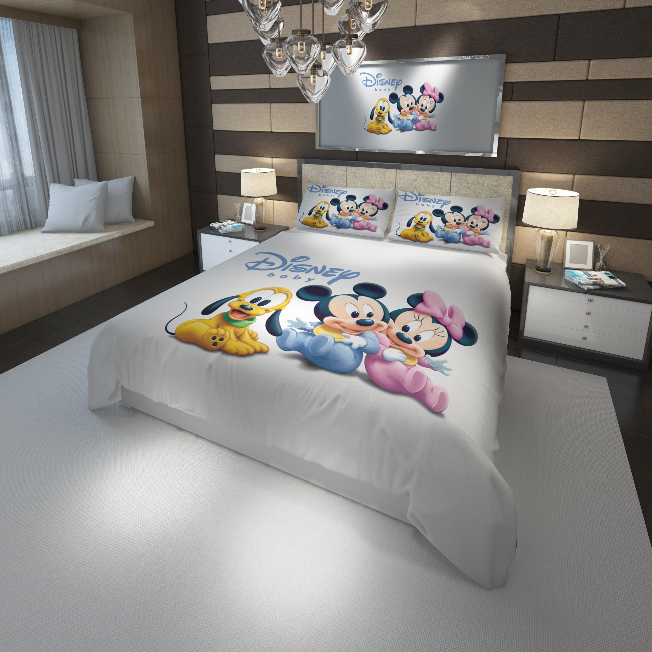 Minnie Mickey Mouse 2 Duvet Cover and Pillowcase Set Bedding Set scaled 1 Minnie Mickey Mouse 2 Duvet Cover and Pillowcase Set Bedding Set scaled 1