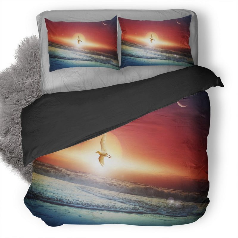 Moon Sun Art Duvet Cover and Pillowcase Set Bedding Set Moon Sun Art Duvet Cover and Pillowcase Set Bedding Set