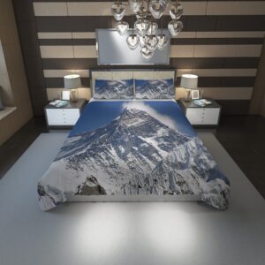 Mount Everest Wallpaper Duvet Cover and Pillowcase Set Bedding Set 1159 scaled 1