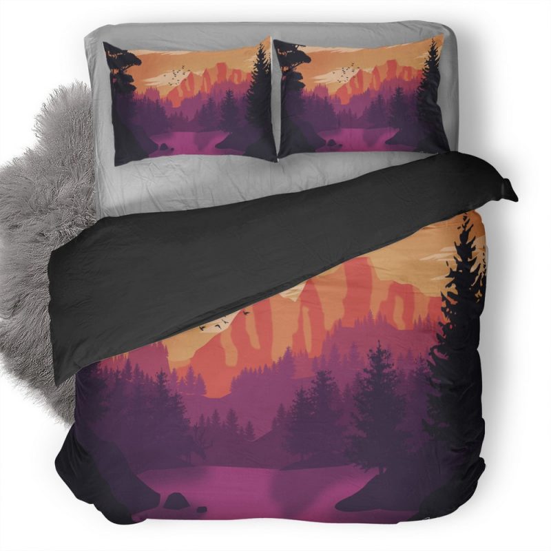 Mountains Birds Flying Minimalism 3E Duvet Cover and Pillowcase Set Bedding Set Mountains Birds Flying Minimalism 3E Duvet Cover and Pillowcase Set Bedding Set