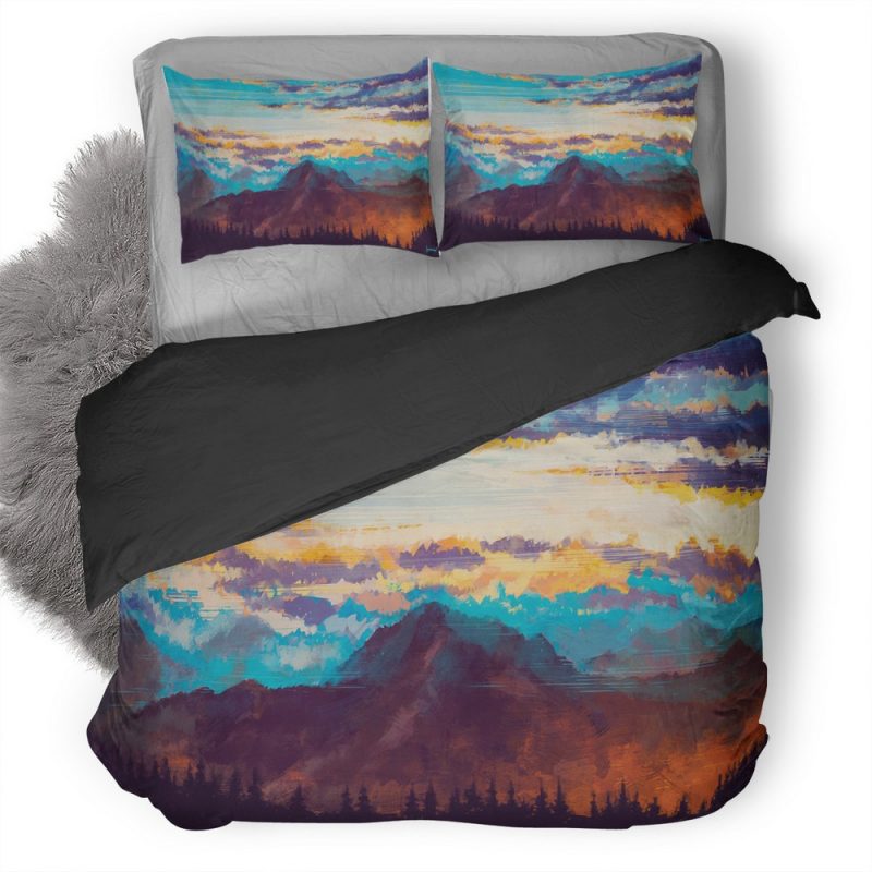 Mountains Landscape Nature Digital Art 1B Duvet Cover and Pillowcase Set Bedding Set Mountains Landscape Nature Digital Art 1B Duvet Cover and Pillowcase Set Bedding Set
