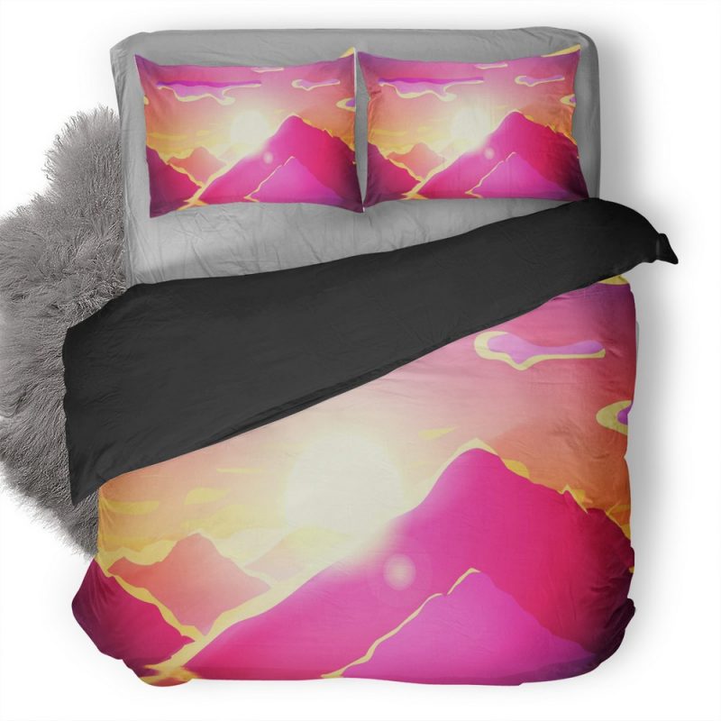 Mountains Valley Minimalist 5E Duvet Cover and Pillowcase Set Bedding Set Mountains Valley Minimalist 5E Duvet Cover and Pillowcase Set Bedding Set