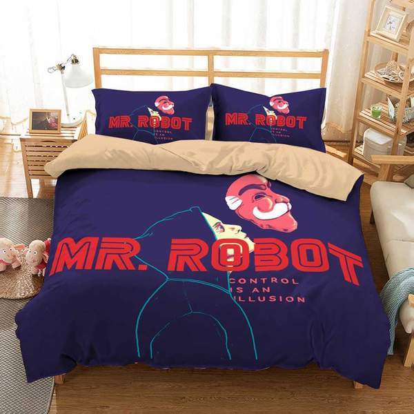 Mr Robot Duvet Cover and Pillowcase Set Bedding Set Mr Robot Duvet Cover and Pillowcase Set Bedding Set