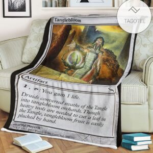 Mrd 258 Tanglebloom Mtg Game Magic The Gathering Fleece Blanket