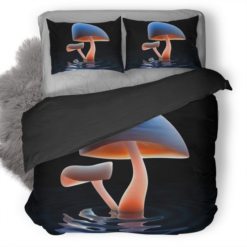 Mushroom Art Duvet Cover and Pillowcase Set Bedding Set Mushroom Art Duvet Cover and Pillowcase Set Bedding Set