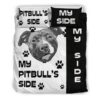 My Pitbulls Side Duvet Cover and Pillowcase Set Bedding Set