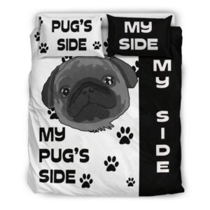 My Pugs Side Duvet Cover and Pillowcase Set Bedding Set