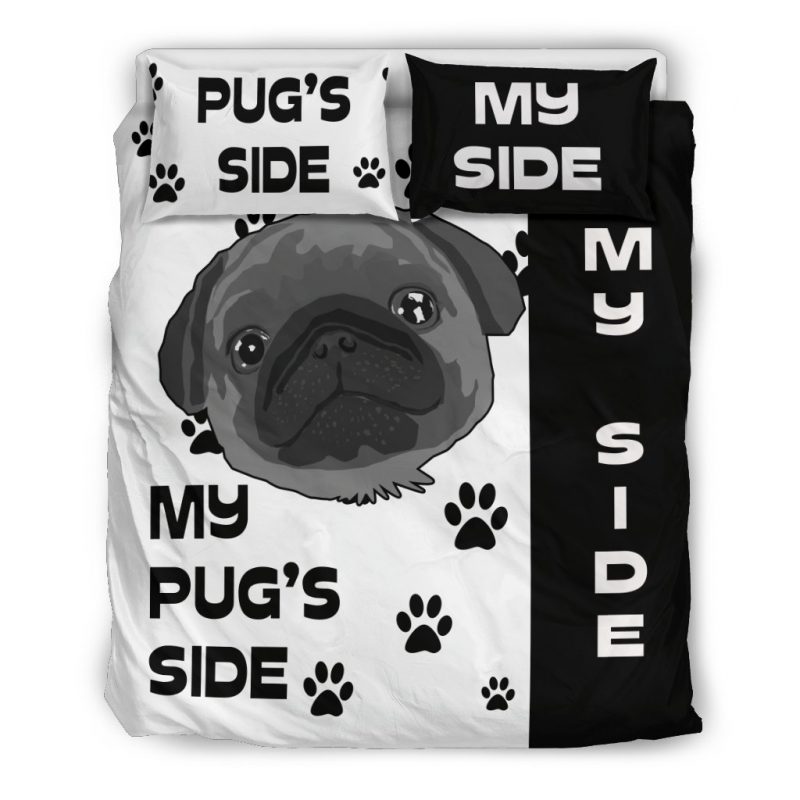 My Pugs Side Duvet Cover and Pillowcase Set Bedding Set My Pugs Side Duvet Cover and Pillowcase Set Bedding Set