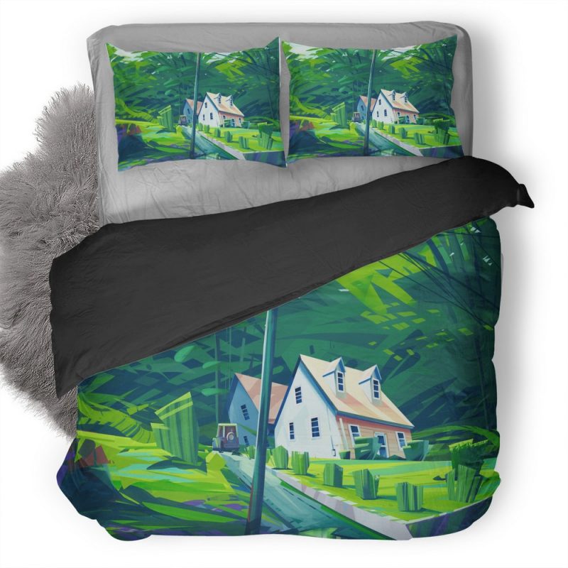 My Town Illustration 35 Duvet Cover and Pillowcase Set Bedding Set My Town Illustration 35 Duvet Cover and Pillowcase Set Bedding Set