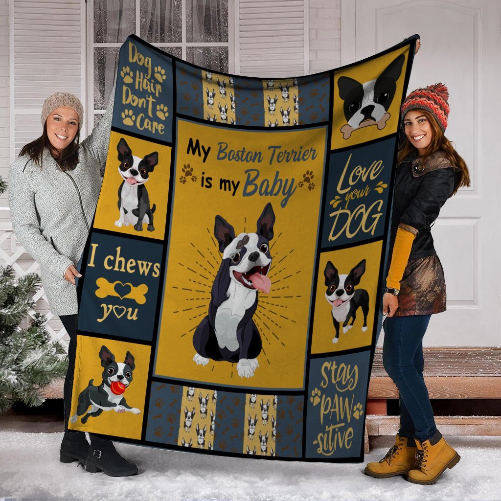 My_Boston_Terrier_Is_My_Baby_Quilt_All Season_Quilts_Comforters_with_Reversible_Cotton_KingQueenTwin_Size_ _Best_Decorative_Quilts Unique_Quilted_for_Gift