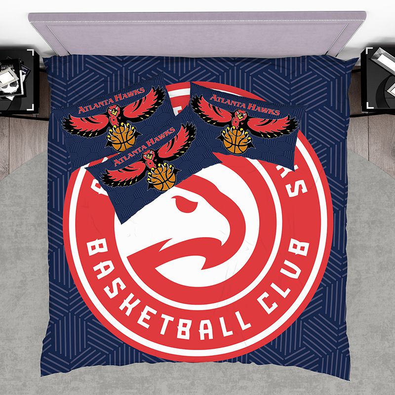 NBA Atlanta Hawks Duvet Cover and Pillowcase Set Bedding Set NBA Atlanta Hawks Duvet Cover and Pillowcase Set Bedding Set