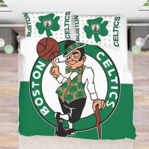 NBA Boston Celtics Duvet Cover and Pillowcase Set Bedding Set