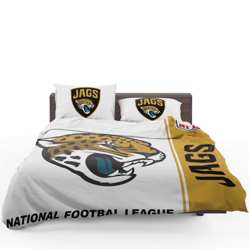 NFL Jacksonville Jaguars Duvet Cover and Pillowcase Set Bedding Set NFL Jacksonville Jaguars Duvet Cover and Pillowcase Set Bedding Set