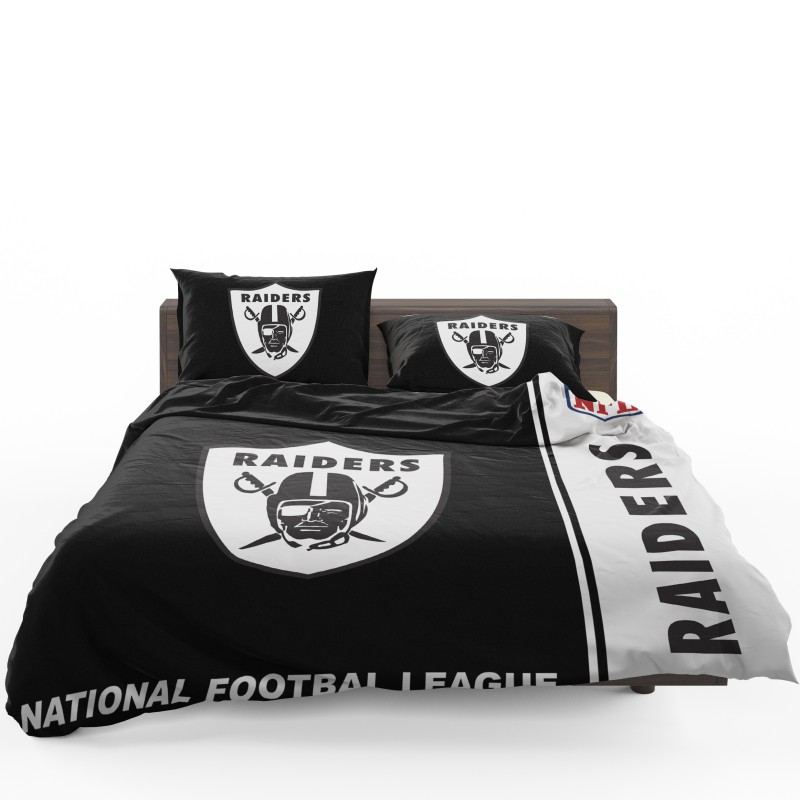 NFL Oakland Raiders Duvet Cover and Pillowcase Set Bedding Set NFL Oakland Raiders Duvet Cover and Pillowcase Set Bedding Set