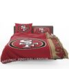 NFL San Francisco 49ers Duvet Cover and Pillowcase Set Bedding Set