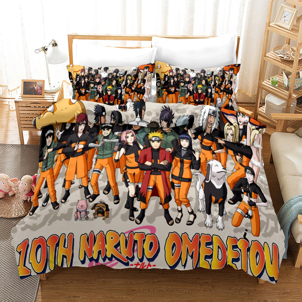 Naruto 3 Duvet Cover and Pillowcase Set Bedding Set Naruto 3 Duvet Cover and Pillowcase Set Bedding Set
