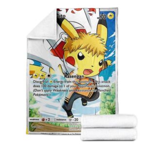 Naruto Pikachu Pikaruto Blanket
