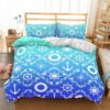 Natural Scenery ShipS Anchor s Duvet Cover and Pillowcase Set Bedding Set