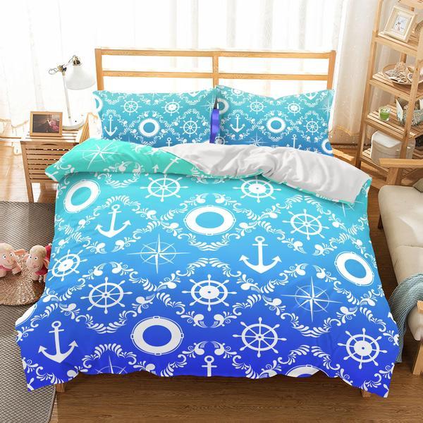 Natural Scenery ShipS Anchor s Duvet Cover and Pillowcase Set Bedding Set Natural Scenery ShipS Anchor s Duvet Cover and Pillowcase Set Bedding Set