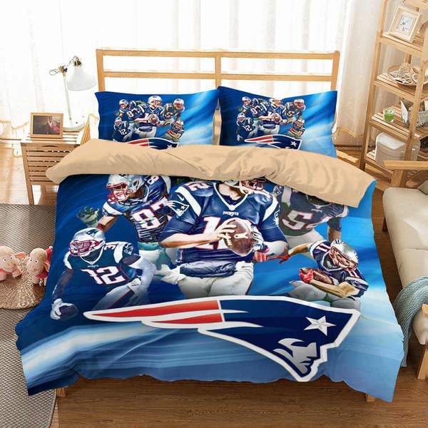 New England Patriots 2 Duvet Cover and Pillowcase Set Bedding Set New England Patriots 2 Duvet Cover and Pillowcase Set Bedding Set