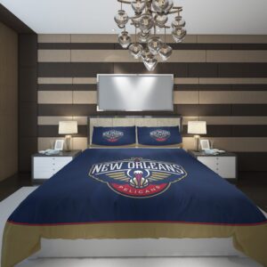 New Orleans Pelicans 2 NBA Basketball ize Duvet Cover and Pillowcase Set Bedding Set scaled 1