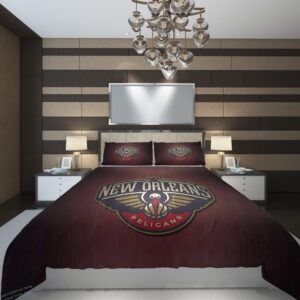 New Orleans Pelicans 4 NBA Basketball ize Duvet Cover and Pillowcase Set Bedding Set scaled 1