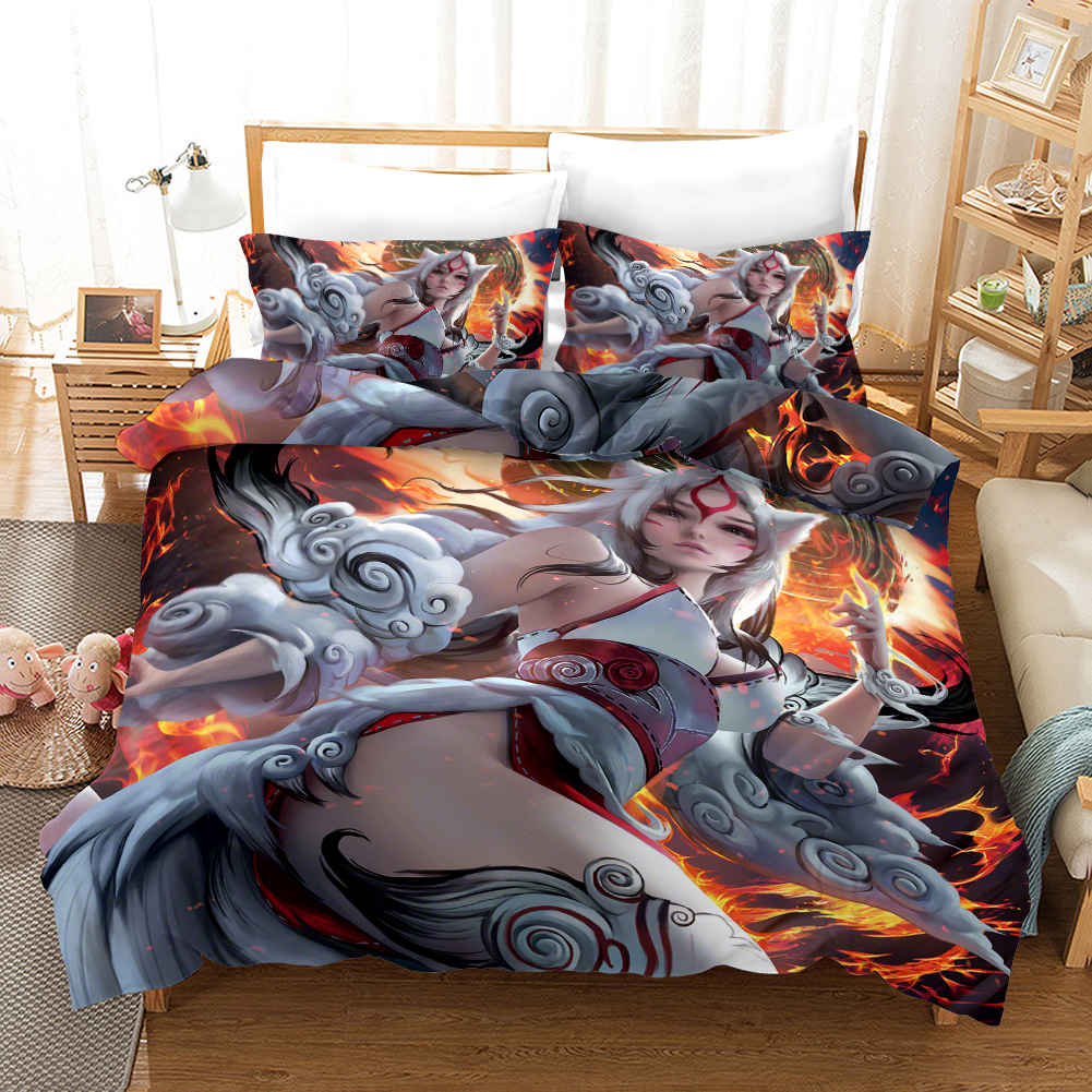 Nine Tailed Fox 1 Duvet Cover and Pillowcase Set Bedding Set Nine Tailed Fox 1 Duvet Cover and Pillowcase Set Bedding Set