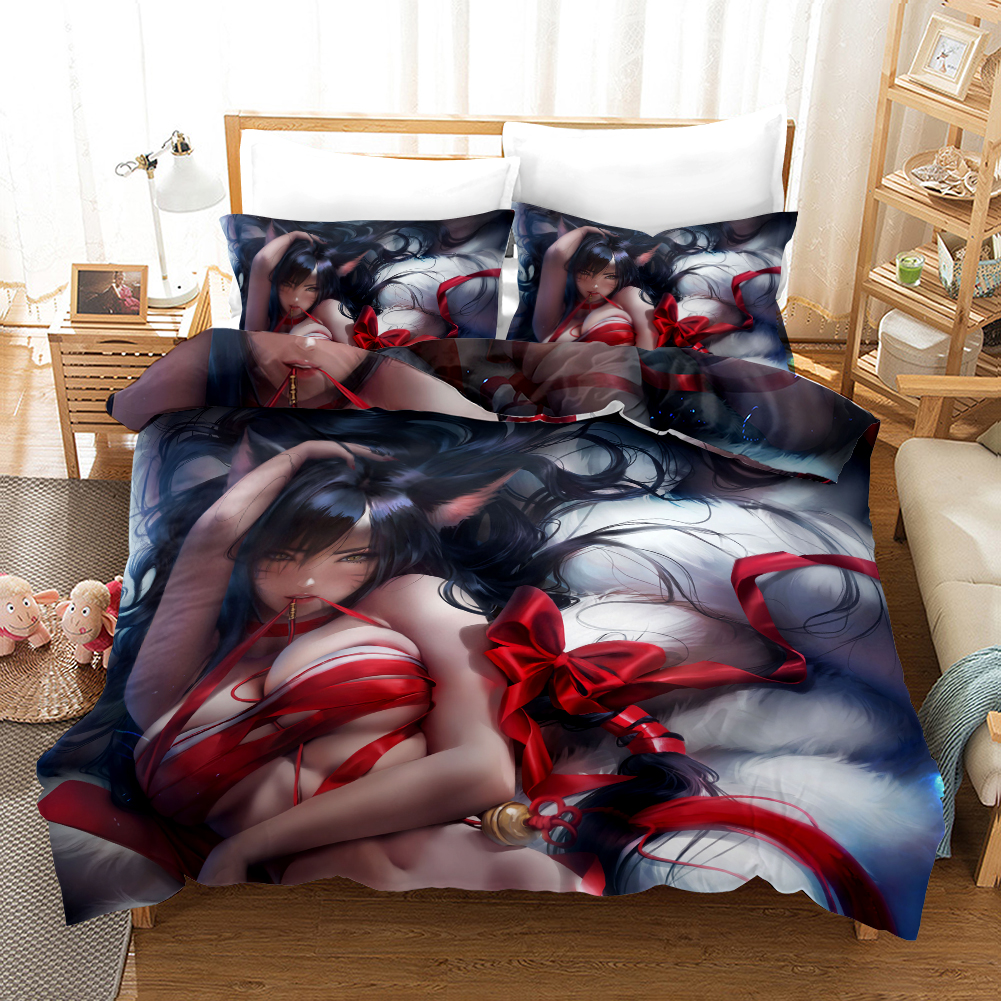 Nine Tailed Fox Duvet Cover and Pillowcase Set Bedding Set Nine Tailed Fox Duvet Cover and Pillowcase Set Bedding Set