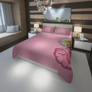 Nintendo Princess Peach Super Mario video games 2 Duvet Cover and Pillowcase Set Bedding Set scaled 1