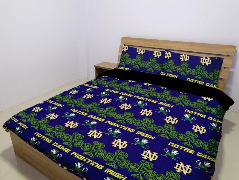 Notre Dame Fighting Irish Duvet Cover and Pillowcase Set Bedding Set Notre Dame Fighting Irish Duvet Cover and Pillowcase Set Bedding Set