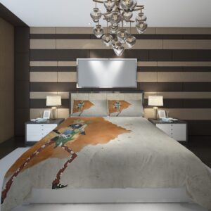 One Piece Minimal Brook Duvet Cover and Pillowcase Set Bedding Set scaled 1