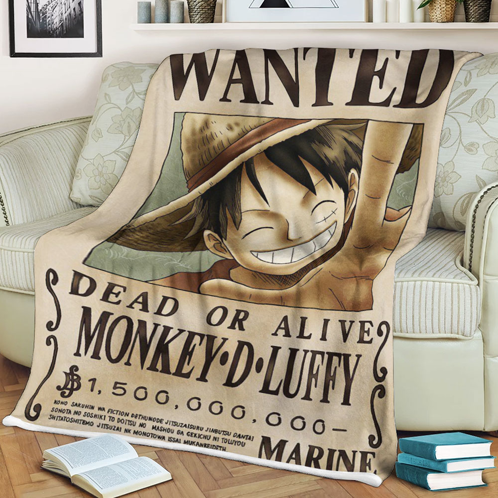 One Piece Monkey D Luffy Soft Blanket One Piece Monkey D Luffy Soft Blanket
