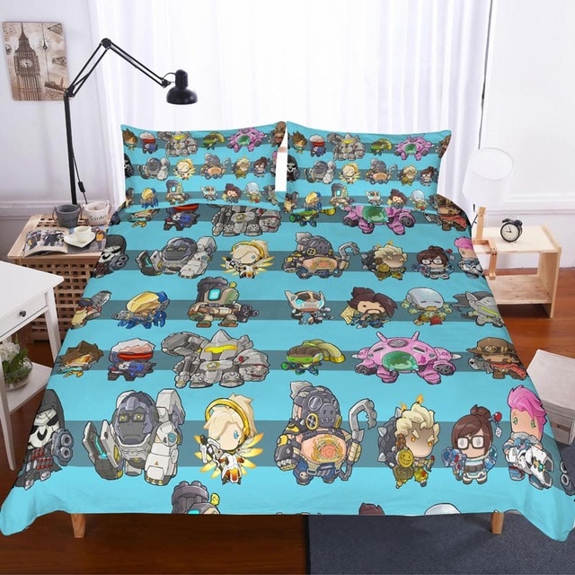 Overwatch 2212 Duvet Cover and Pillowcase Set Bedding Set Overwatch 2212 Duvet Cover and Pillowcase Set Bedding Set