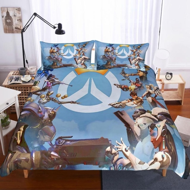 Overwatch 2219 Duvet Cover and Pillowcase Set Bedding Set Overwatch 2219 Duvet Cover and Pillowcase Set Bedding Set