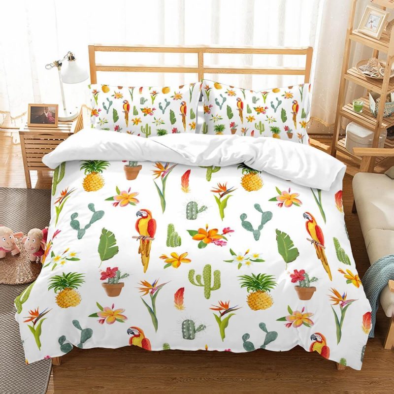 Parrot Duvet Cover and Pillowcase Set Bedding Set 671 Parrot Duvet Cover and Pillowcase Set Bedding Set 671