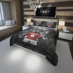 Paul Pogba Manchester F C 2 Duvet Cover and Pillowcase Set Bedding Set scaled 1