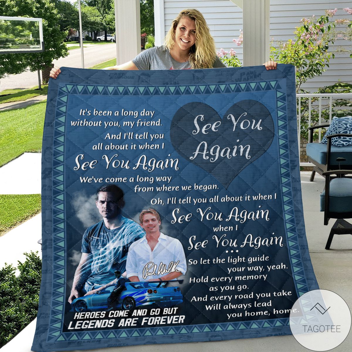 Paul Walker See You Again Blanket Quilt Paul Walker See You Again Blanket Quilt