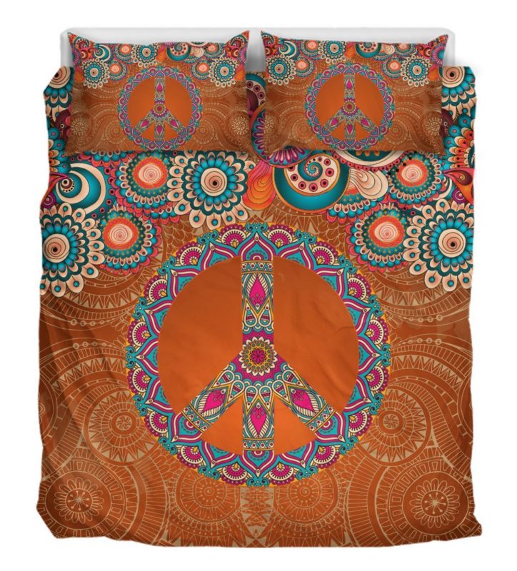 Peace On Earth Mandala Duver Duvet Cover and Pillowcase Set Bedding Set Peace On Earth Mandala Duver Duvet Cover and Pillowcase Set Bedding Set