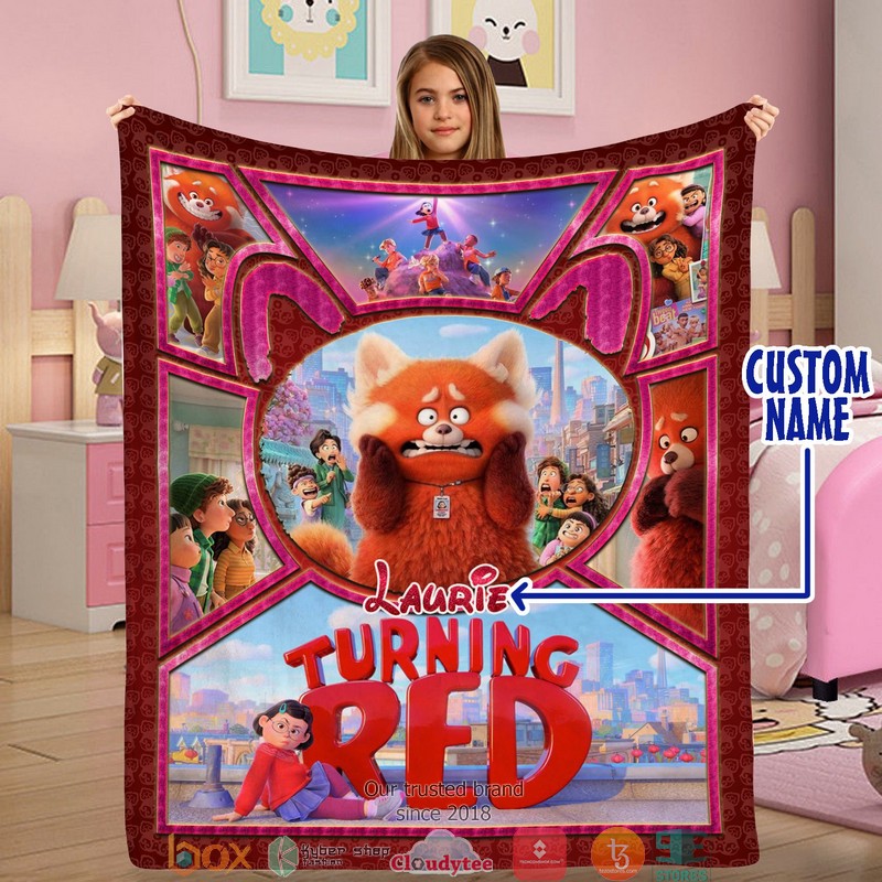 Personalized Disney Pixar Turning Red Blanket Personalized Disney Pixar Turning Red Blanket